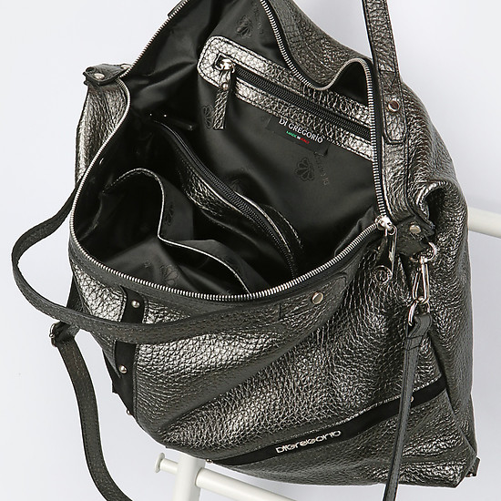 Классические сумки Di Gregorio 2062 silver black