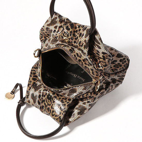 Классические сумки Sara Burglar 207 leopard brown