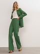 Зеленые широкие брюки  EMKA