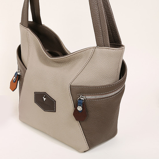Классическая сумка Backster 209-24-23 taupe grey