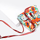 Стильная сумочка-клатч ручной работы с цветочным принтом  Balagura