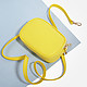 Ярко-желтая небольшая сумочка на плечо из плотной зернистой кожи  Borboletta