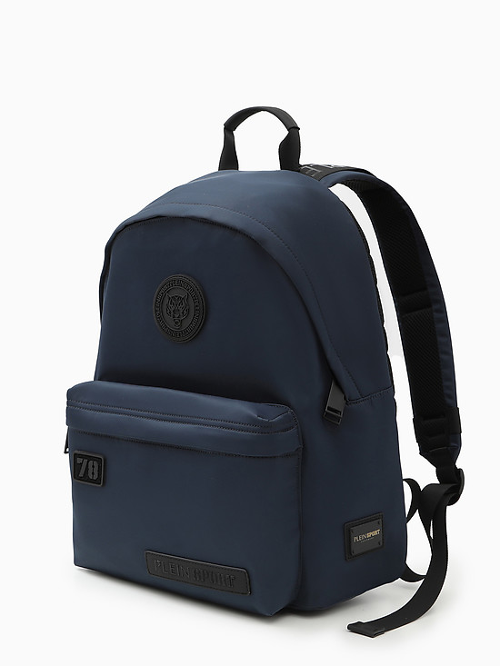 Синий городской рюкзак с логотипом бренда  Plein Sport