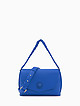 Насыщенно-синяя сумка кросс-боди из экокожи с цепью-ремешком  Plein Sport