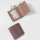 Миниатюрный квадратный кошелек из натуральной кожи в светло-коричневом оттенке  Alessandro Beato