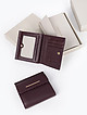 Миниатюрный квадратный кошелек из мелкозернистой кожи темно-бордового цвета  Alessandro Beato