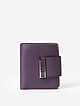 Компактный фиолетовый кошелек с пудровым интерьером  Alessandro Beato