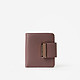 Компактный кожаный кошелек в пудровых тонах  Alessandro Beato