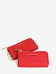 Красная кожаная ключница на молнии с карманом для купюр  Alessandro Beato