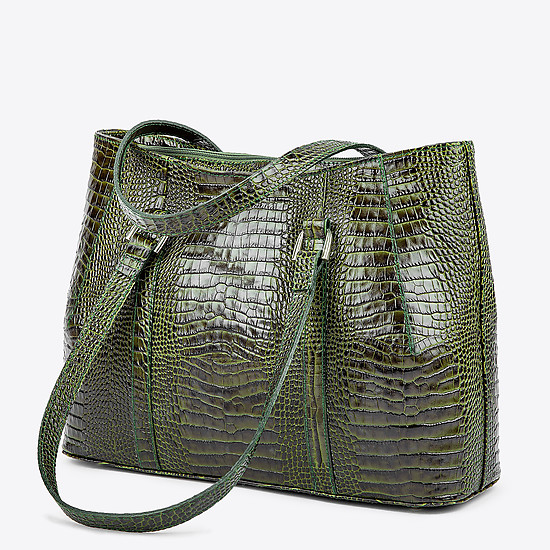 Классические сумки Richet 2226 croc green
