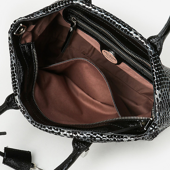 Классические сумки Arcadia 2256 interlace black