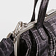 Классические сумки Аркадия 2257 croco metallic black
