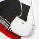 Белая сумка кросс-боди из мягкой кожи с молнией-расширителем  Richet