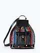 Разноцветный рюкзак из текстиля и кожи с логотипами  Marino Orlandi