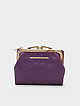 Небольшой фиолетовый кошелек из кожи с узорным тиснением  Alessandro Beato
