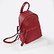 Рюкзак красного цвета небольшого размера из натуральной кожи  Richet
