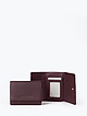 Компактный кошелек из бордовой кожи  Alessandro Beato