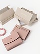 Небольшой кошелек-конверт из пудрово-розовой кожи  Alessandro Beato
