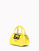Желтая сумочка-тоут из натуральной кожи  Gironacci