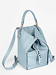 Дизайнерский рюкзак из голубой кожи  Gironacci