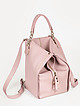 Дизайнерский рюкзак из пудрово-розовой кожи  Gironacci