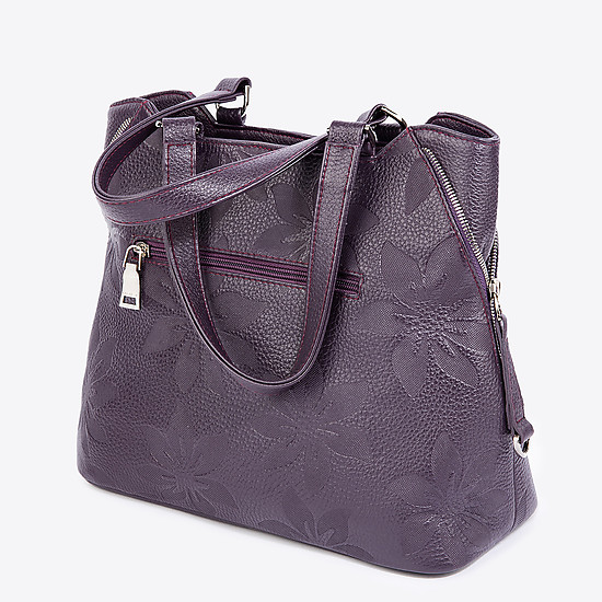 Классические сумки Richet 2434 violet flowers