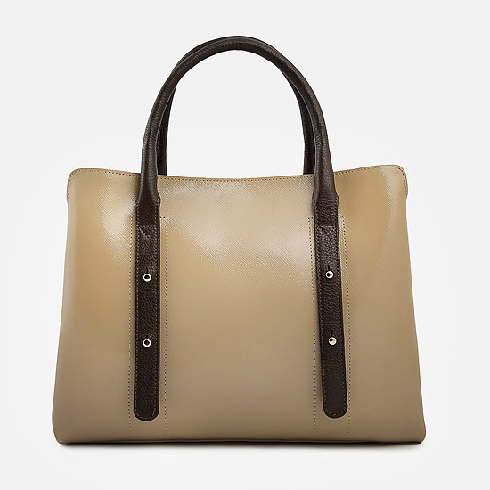 Классические сумки KELLEN 2450 beige gloss brown