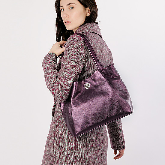Классические сумки Richet 2451 metallic violet
