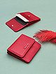 Красный мини-кошелек из натуральной кожи  Alessandro Beato