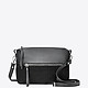 Черная сумочка-кросс-боди небольшого размера  в сочетании кожи и замши  Richet