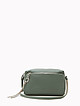 Базовая сумочка кросс-боди из мягкой зеленой кожи  Folle