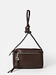 Базовая сумочка кросс-боди из мягкой кожи коричневого цвета  Folle