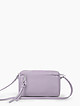 Базовая сумочка кросс-боди из мягкой светло-фиолетовой кожи  Folle