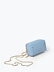 Мятная кожаная микро-сумочка - клатч FUNNY STUDS в стиле глэм-рок  Cromia