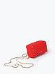 Красная кожаная микро-сумочка - клатч FUNNY STUDS в стиле глэм-рок  Cromia
