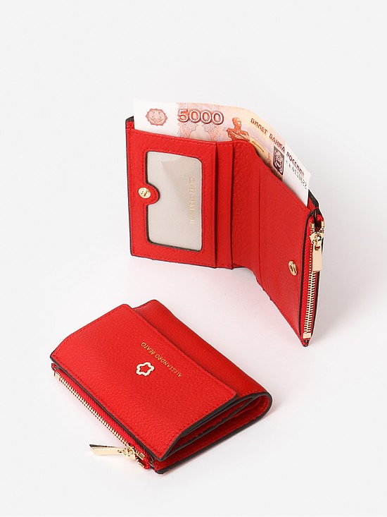Красный кожаный кошелек  Alessandro Beato
