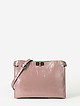 Прямоугольная сумочка кросс-боди из пудрово-розовой лаковой кожи  Gianni Notaro