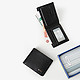 Черный компактный кошелек из гладкой кожи  Alessandro Beato