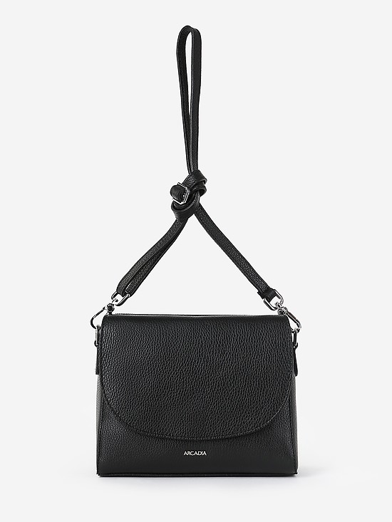 Черная сумочка кросс-боди со съемным ремешком  Arcadia