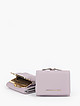 Небольшой пастельно-лавандовый кошелек из зернистой кожи с кармашком на клипсе  Alessandro Beato