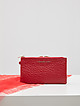 Красный кошелек-клатч из крупнозернистой кожи с двумя отделами  Alessandro Beato
