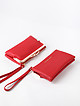 Красный кожаный кошелек-клатч с двумя отделами  Alessandro Beato
