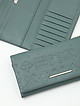 Большой зеленый кожаный кошелек с узорным тиснением  Alessandro Beato