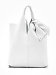 Белая сумка-шоппер с бантом  Folle