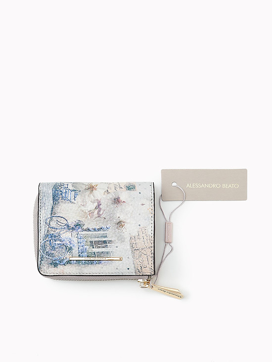 Маленький кошелек из кожи с пейзажным принтом  Alessandro Beato