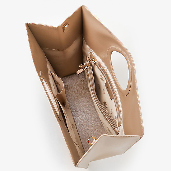 Классические сумки Келлен 2885 beige saffiano