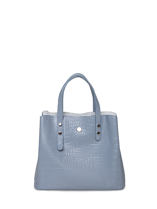 Классические сумки Richet 2902 croc grey blue