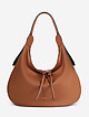 Коньячно-коричневая сумка-хобо из мягкой кожи  Ripani