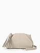 Светло-бежевая сумочка кросс-боди из мягкой кожи со съемным ремешком  Folle