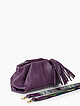 Фиолетовая сумочка кросс-боди из мягкой кожи с двумя съемными ремешками  Folle